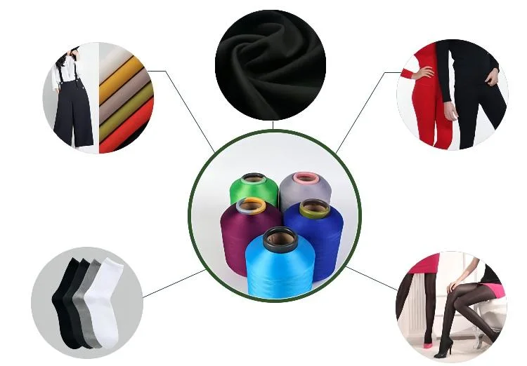 Recycle Functional Spandex Yarn for Knitting & Weaving Industry AA Grade