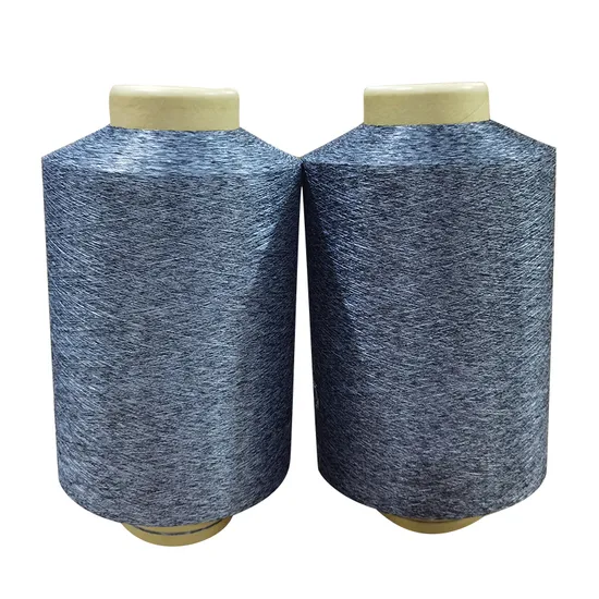 Mélange de fils de fantaisie en polyester de nylon (fil AB) pour le tissage à tricoter